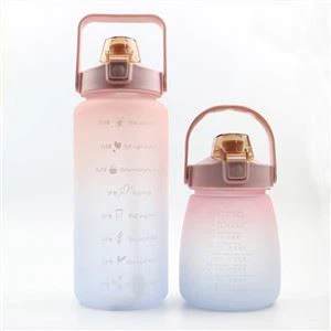 32oz пластмасова спортна бутилка със сламка